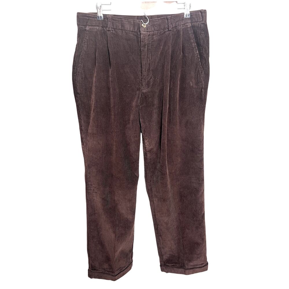 Vintage Alexander Julian Corduroy Brown Pants 36 Mens Street Casual Travel